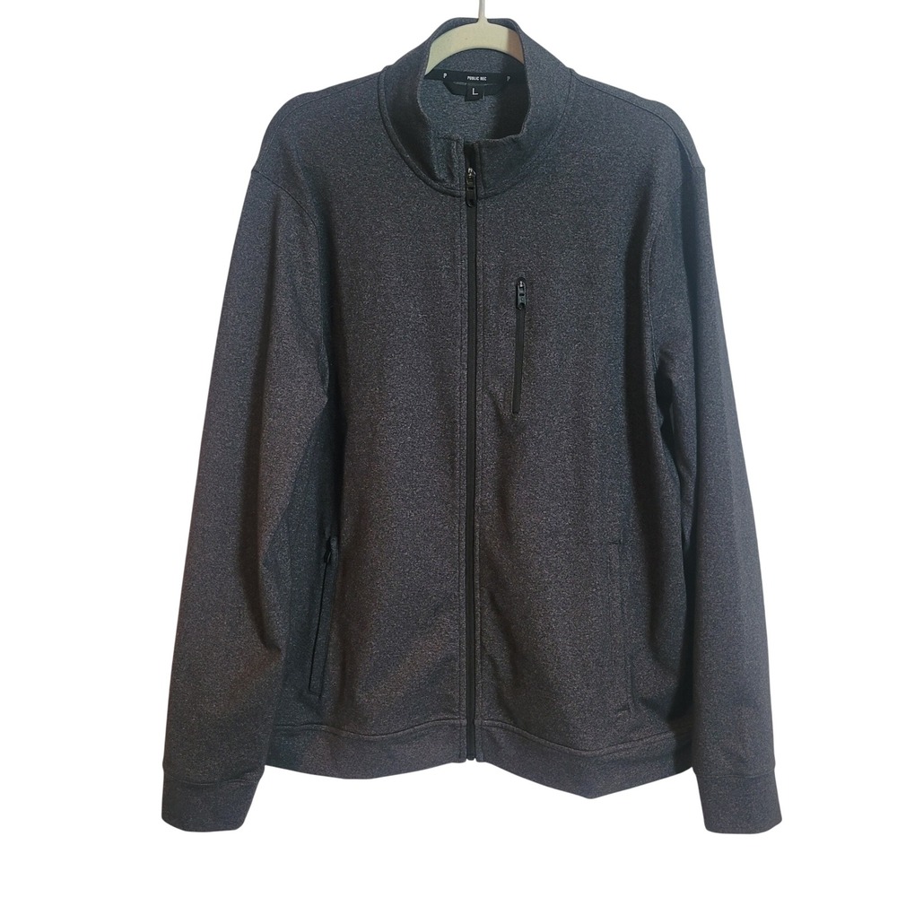 PUBLIC REC Men's Gamechanger Jacket Charcoal Heather Size L Athletic Comfort‎
